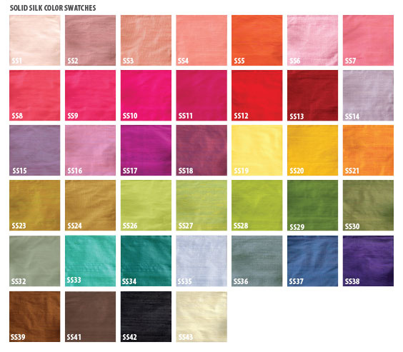 silk color choices - CLICK TO ENLARGE silk color choices - CLICK TO ENLARGE