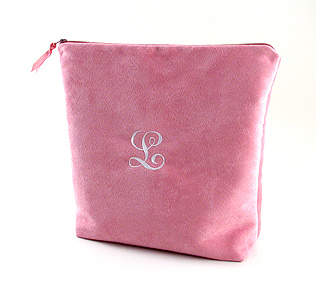 personalized faux suede lingerie bag by Objects of Desire